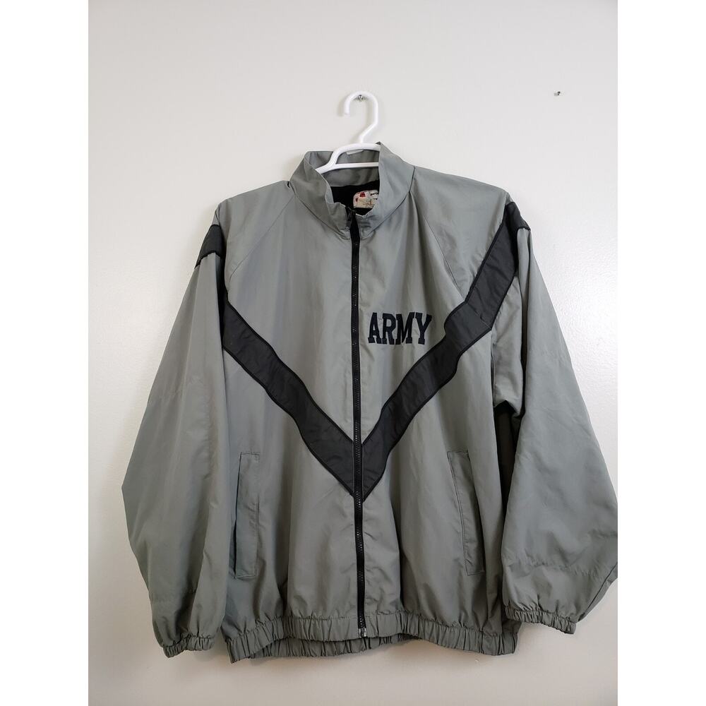 Y2K Military ARMY IPFU Jacket Mens Size L Reflective Fitness Physical Uniform